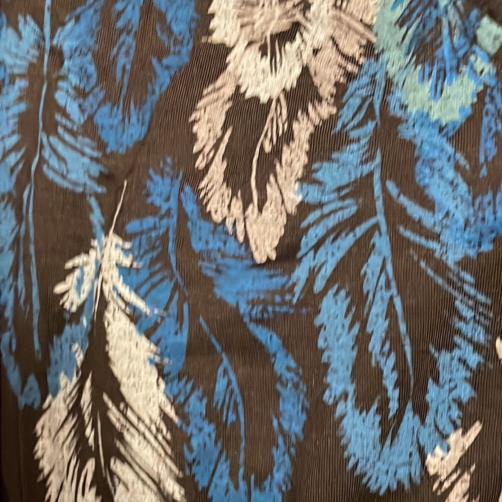 Sonoma feather print side gathered top